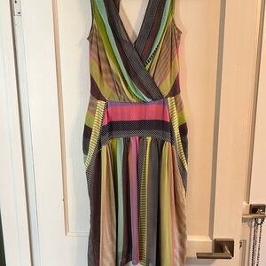 Calvin Klein Multicolor Striped Women's Dress